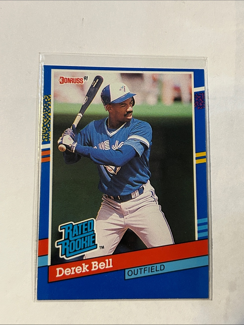 1991 Donruss Rated Rookie Derek Bell baseball card #32